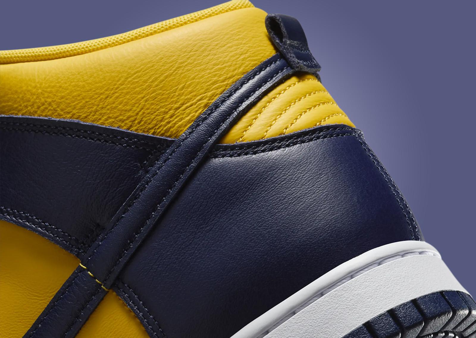 Nike Dunk High Michigan (2025) Detail