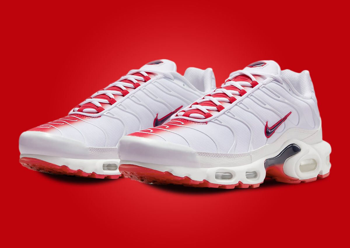 Nike air max plus white blue red Outlet