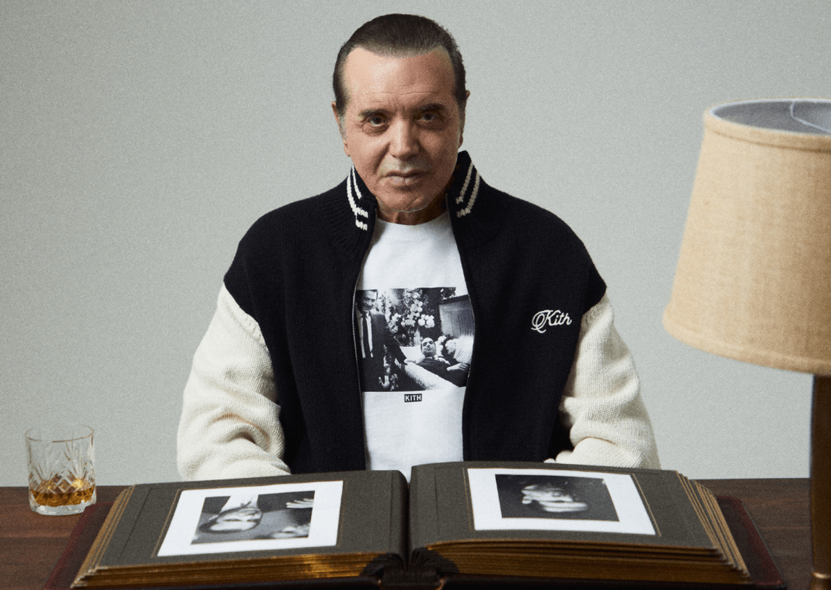 Chazz Palminteri Posing For The Kith x A Bronx Tale Collection
