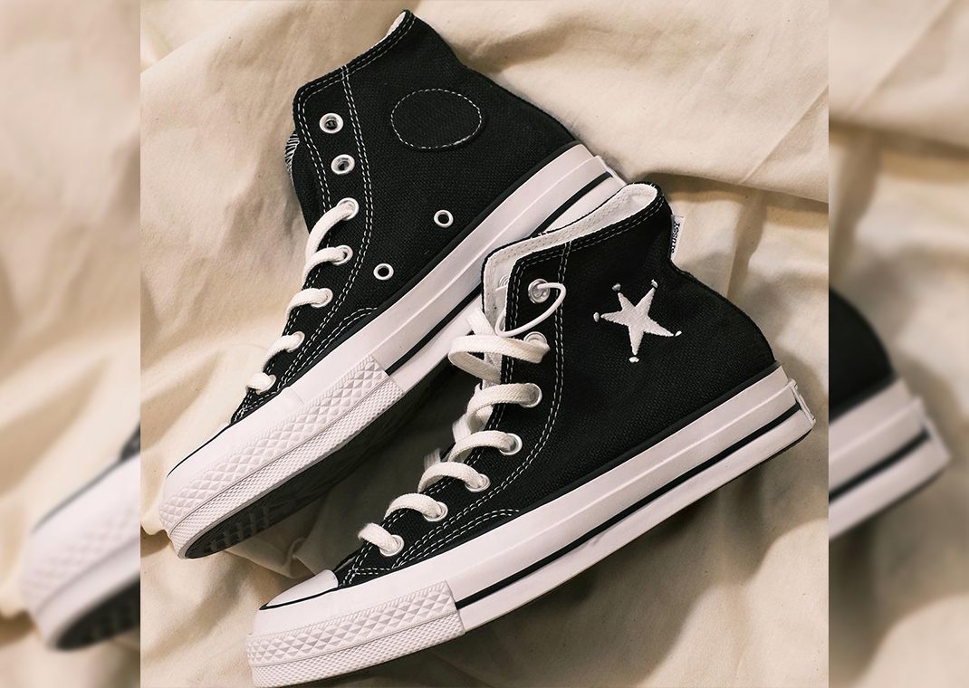 The Stussy x Converse Chuck 70 Hi Black is Restocking December 2023