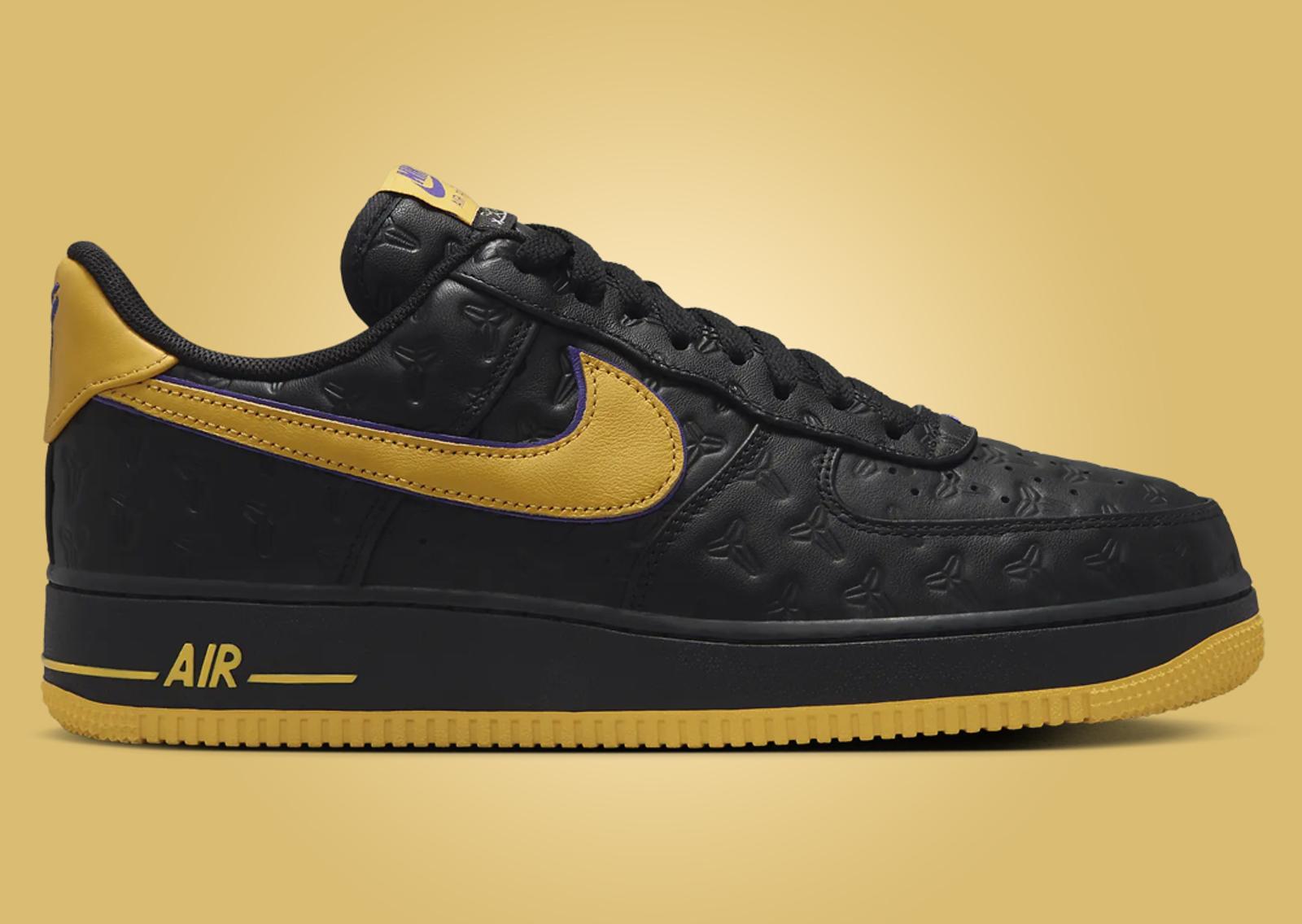 Nike Air Force 1 Low Kobe Bryant Black Lateral Right