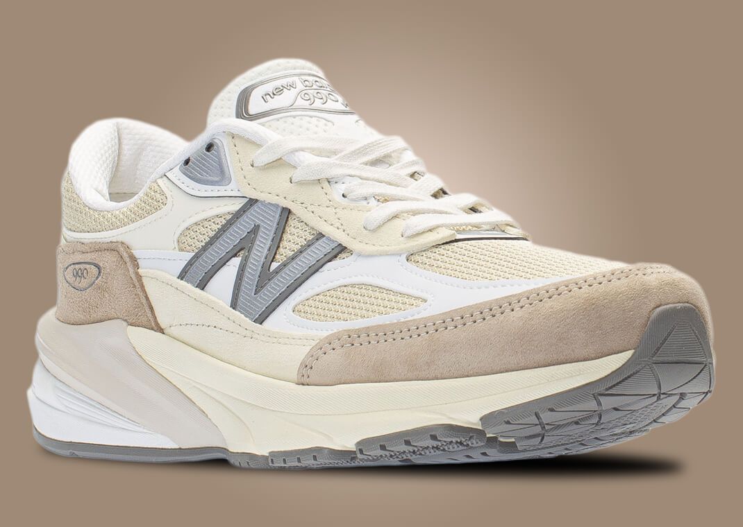 The New Balance 990v6 Made in USA Cream Tan Releases July 2023