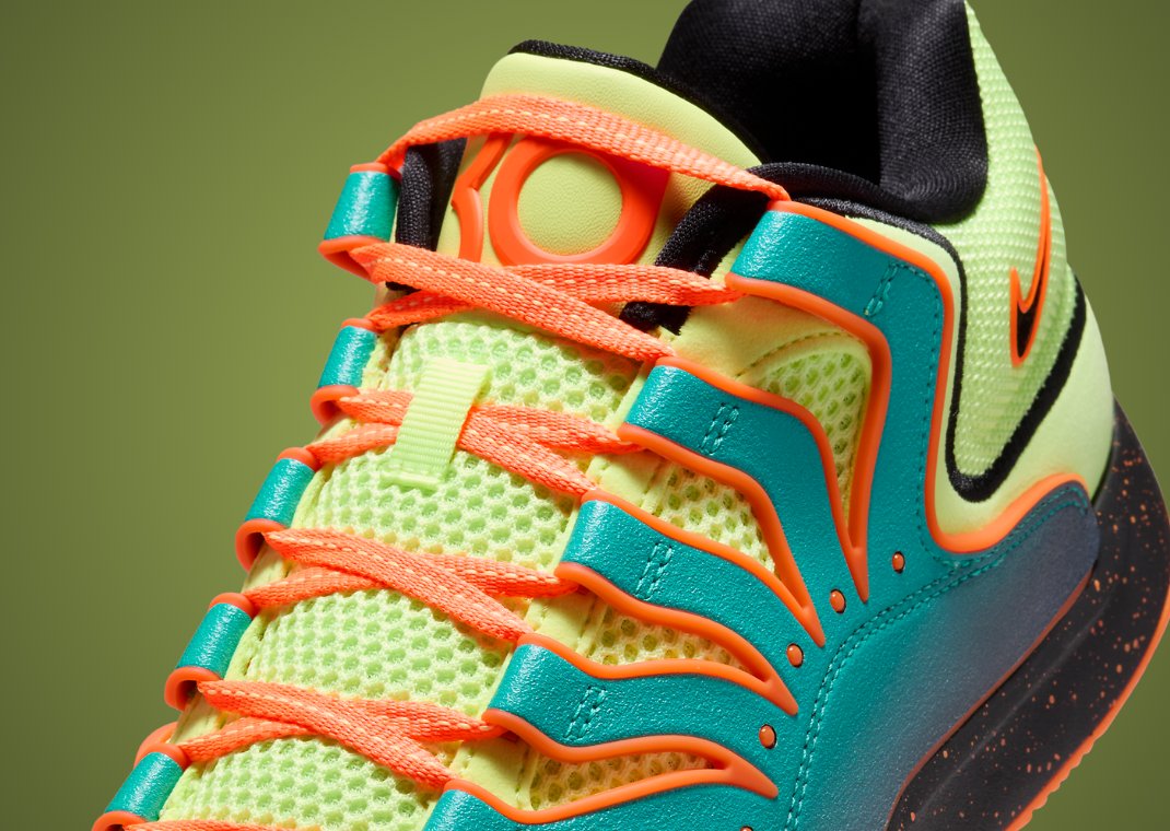 kd shoes green and orange