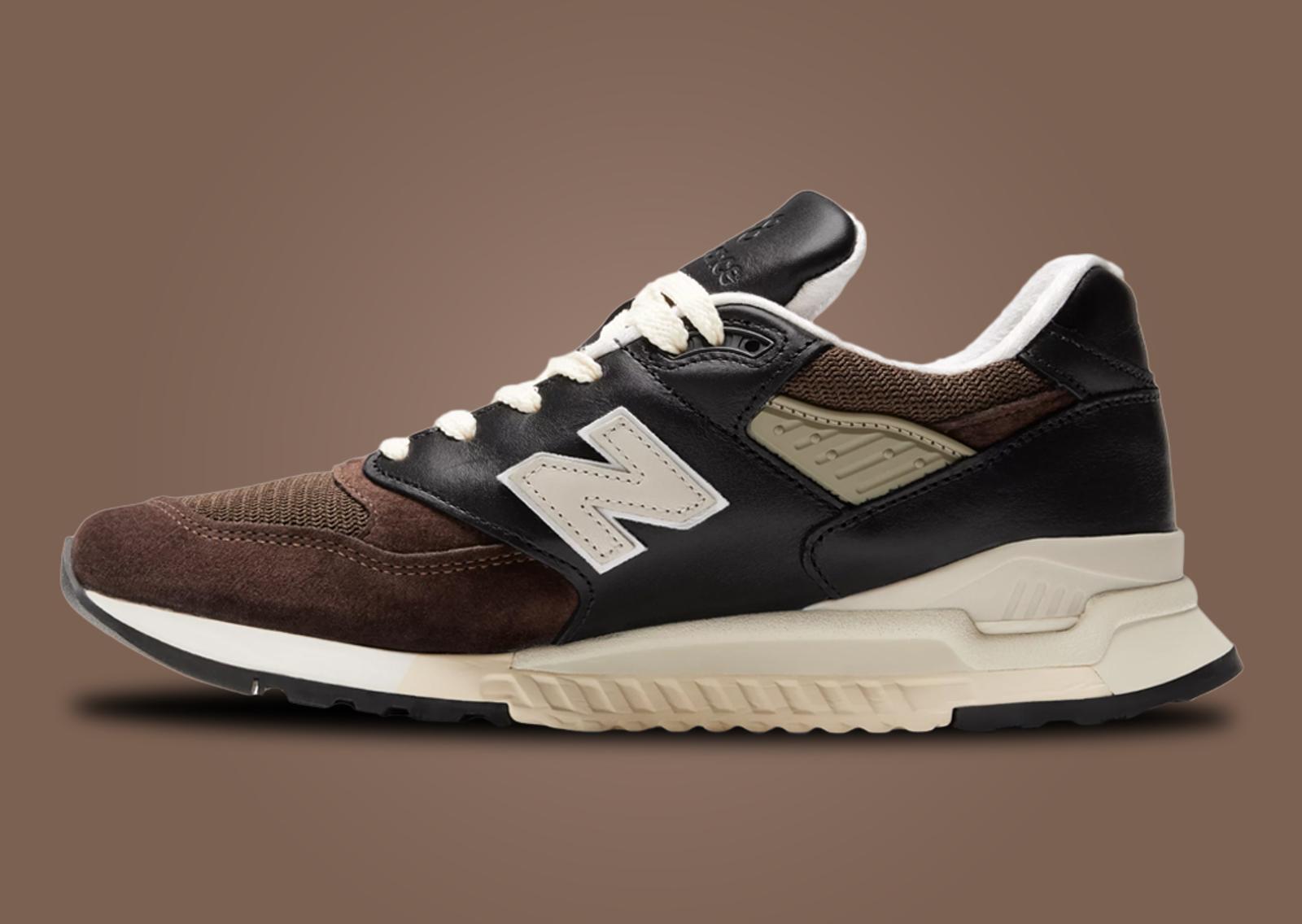 New Balance 998 Made in USA Brown Toe Medial