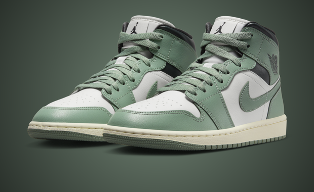 The Air Jordan 1 Mid Jade Smoke Releases April 2024