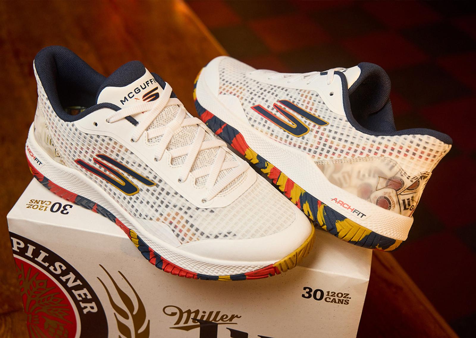 Miller Lite x Tyson McGuffin x Skechers Viper Court Pro Angle & Packaging