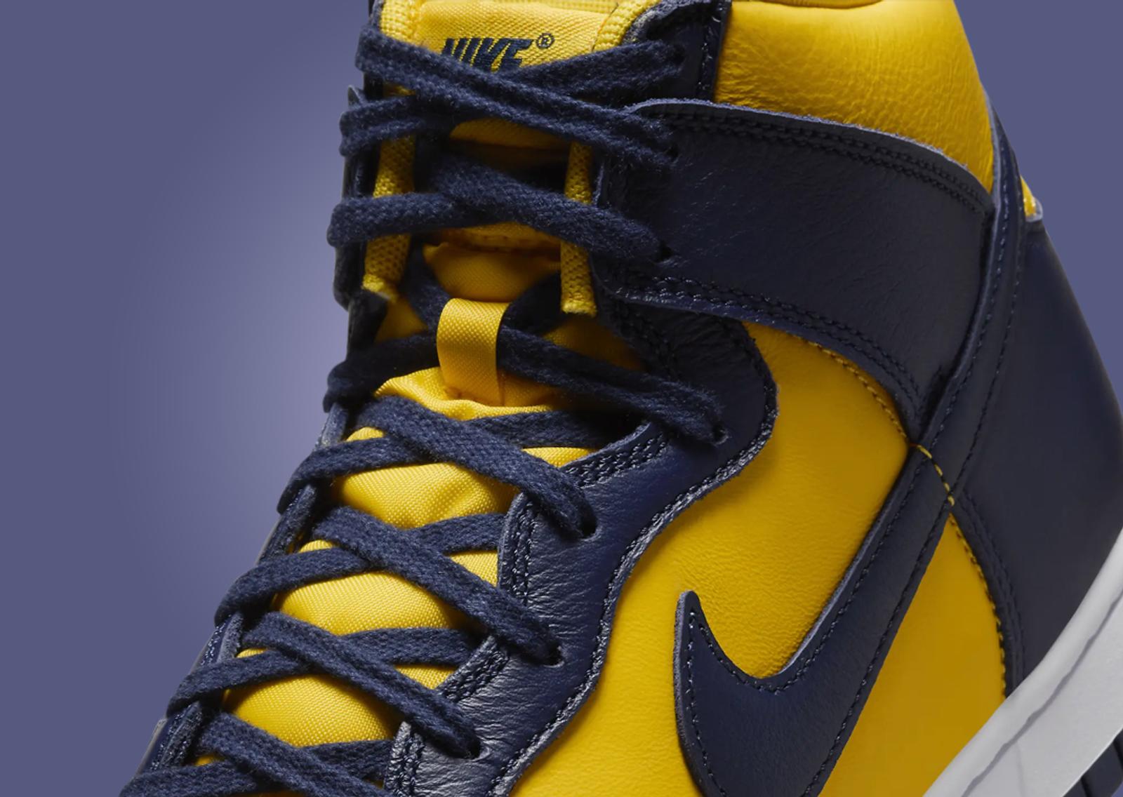 Nike Dunk High Michigan (2025) Detail