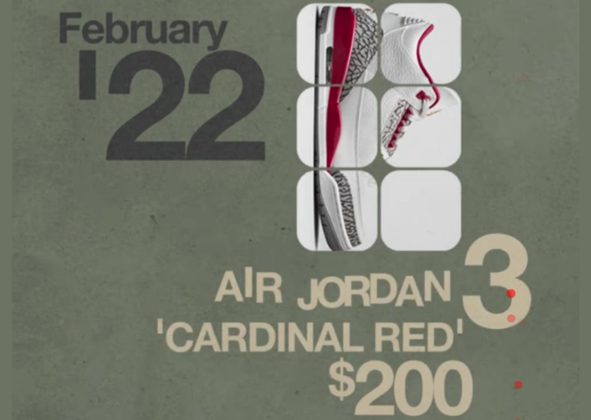 Air Jordan 3 Retro "Cardinal Red"