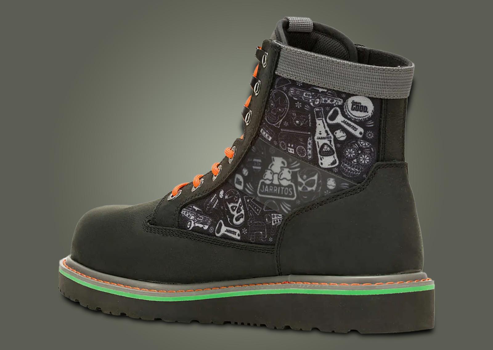 Jarritos x Wolverine Trade Wedge Boot Live With Flavor Heel Angle