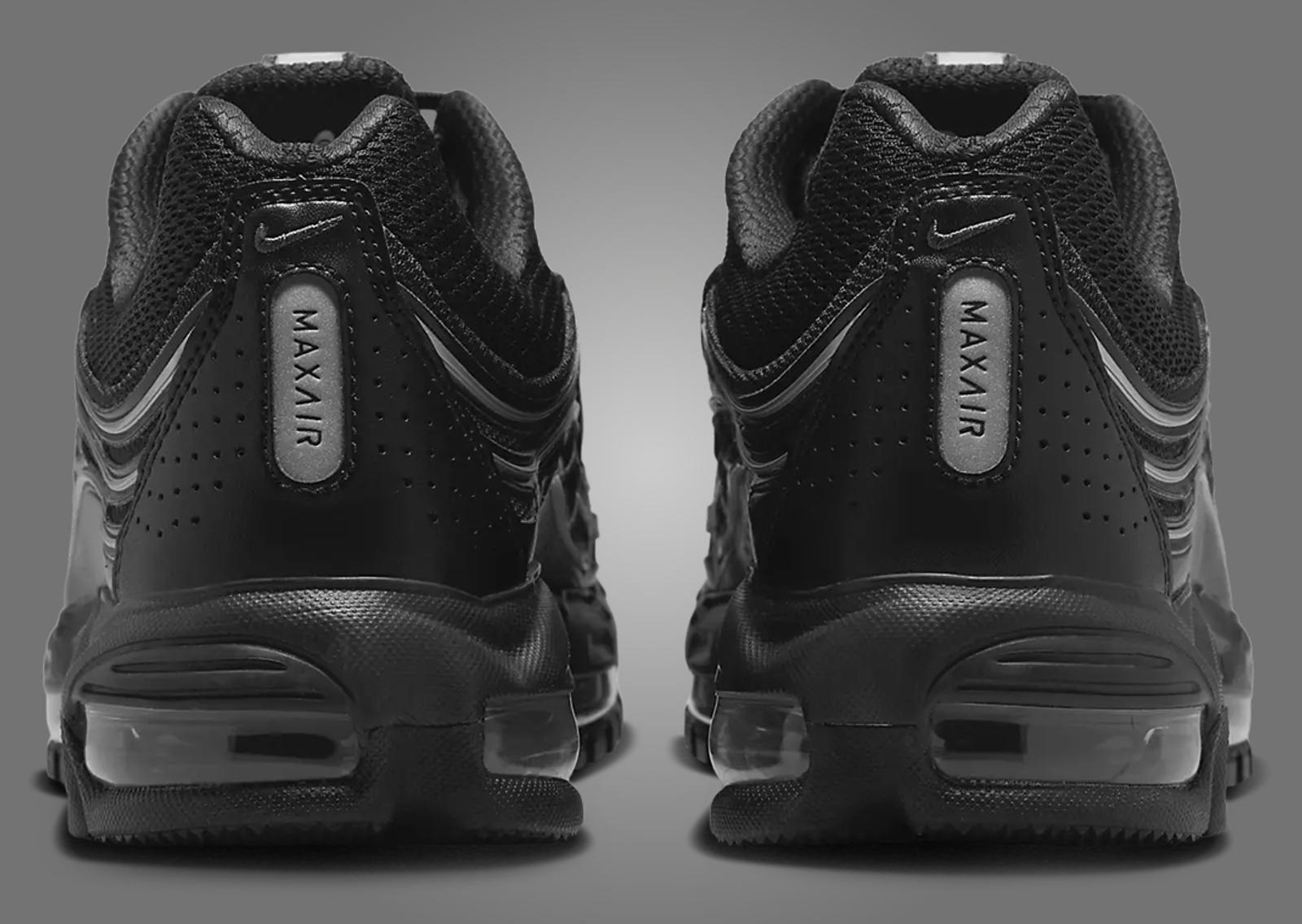 Nike Air Max TL 2.5 Black Metallic Silver Heel