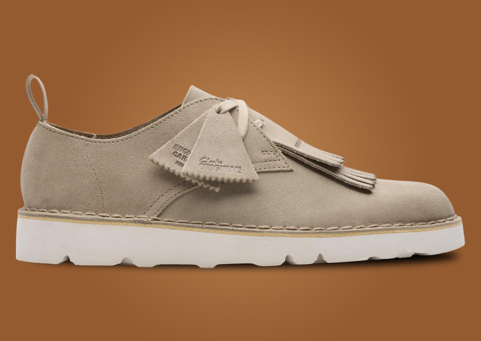 Engineered Garments x Clarks Originals Desert Khan Sand Lateral