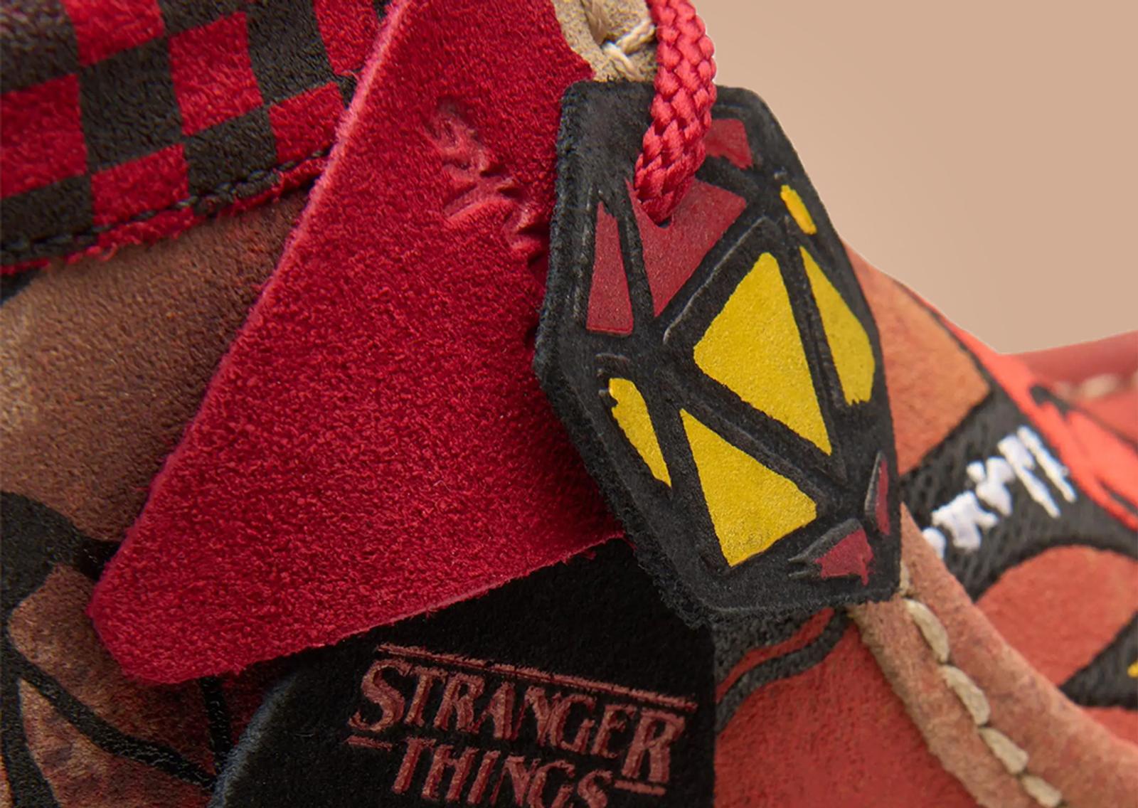 Stranger Things x Clarks Wallabee Evo Dark Sand Detail