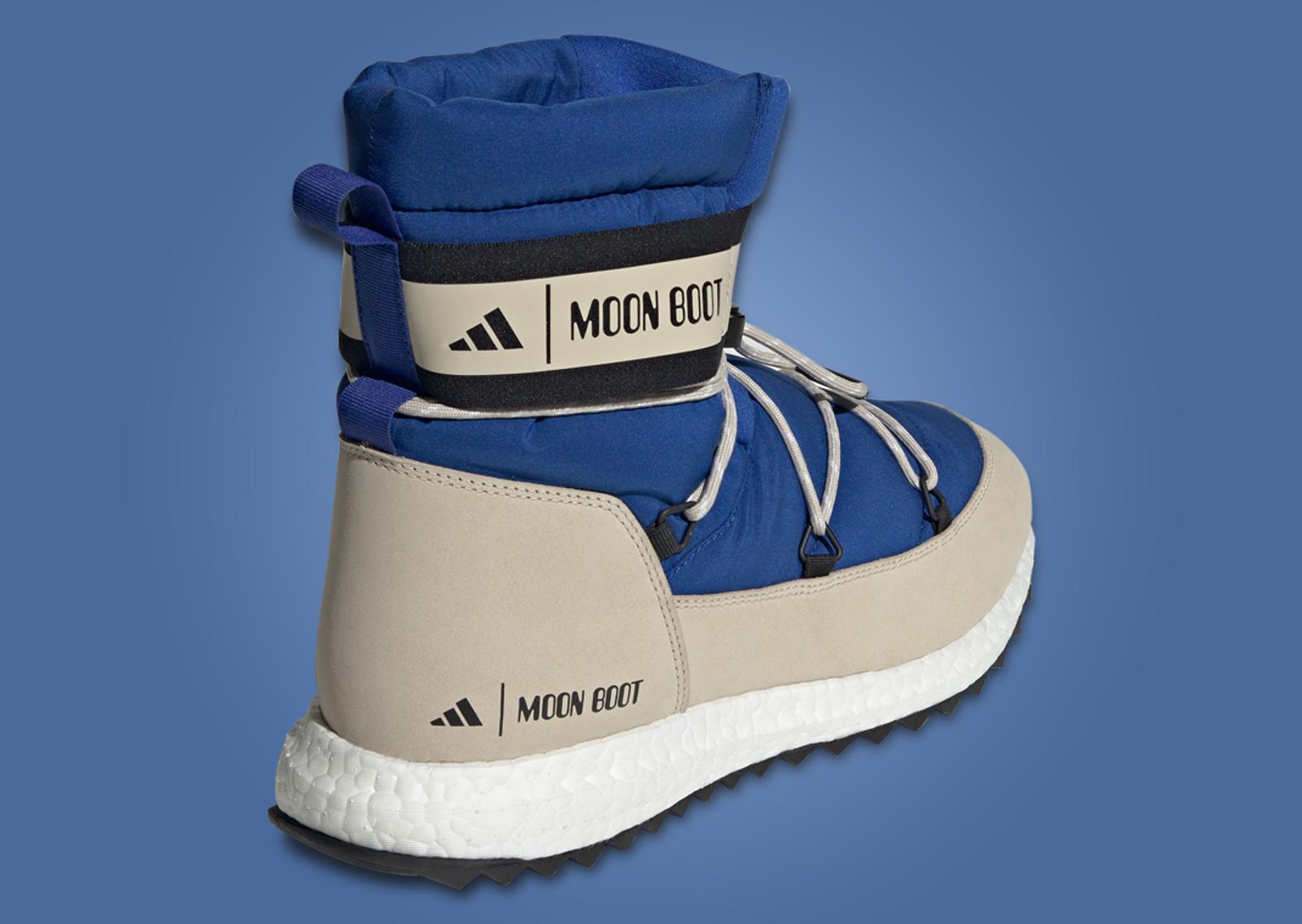 NASA x adidas MoonBoost High Power Blue Heel Angle