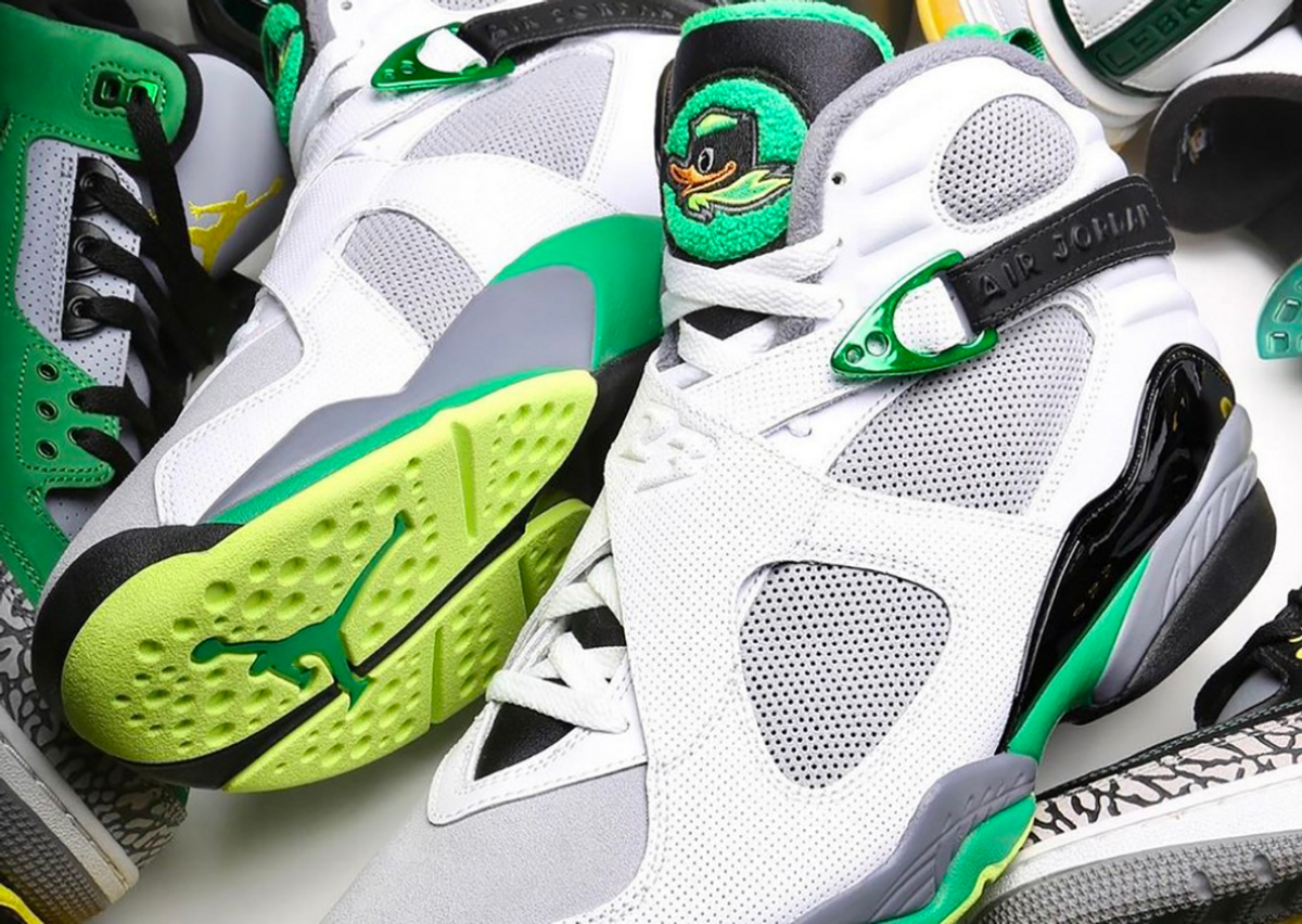 Air jordan 8 retro green sales