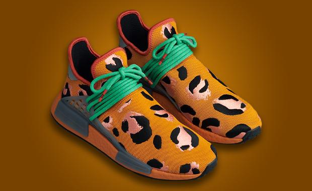 This Pharrell x adidas NMD Hu Gets Dressed In Animal Print