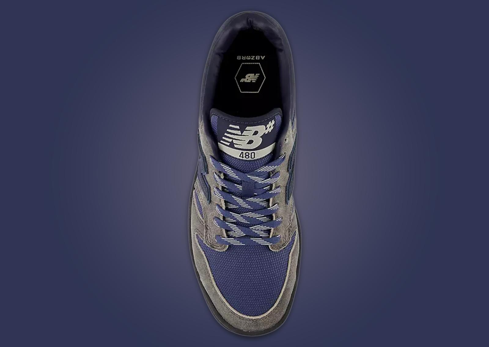 New Balance Numeric 480 Trail Grey Navy Top