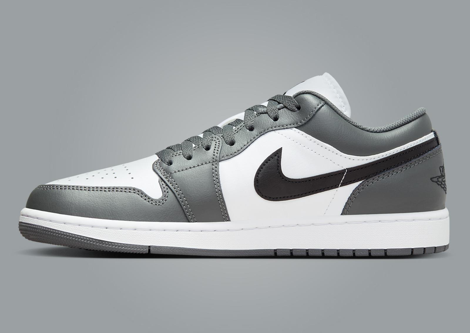 Air Jordan 1 Low Iron Grey Medial Right