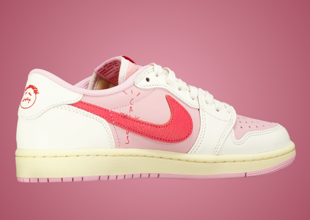 Raffles are Popping Up for Travis Scott's Pink Air Jordan 1 Low Pack