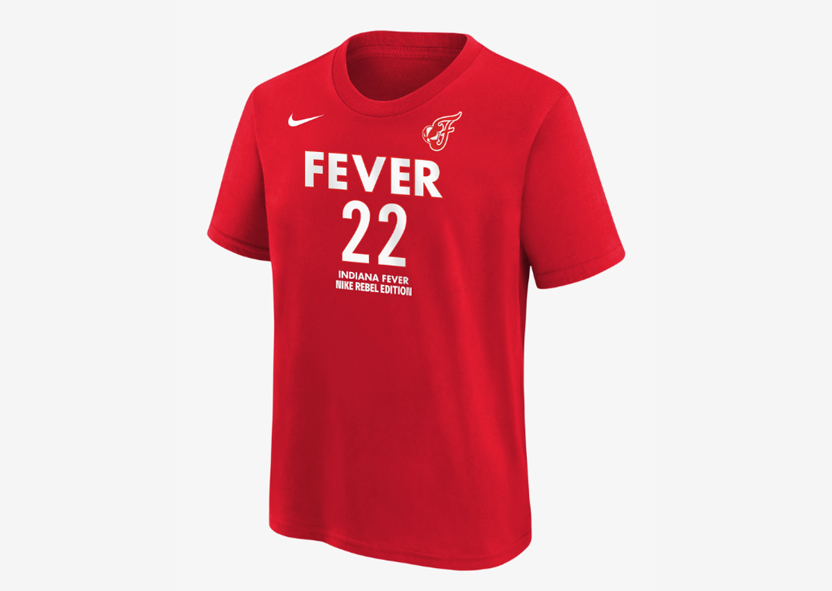 Caitlin Clark Indiana Fever Big Kids' Nike WNBA T-Shirt Red