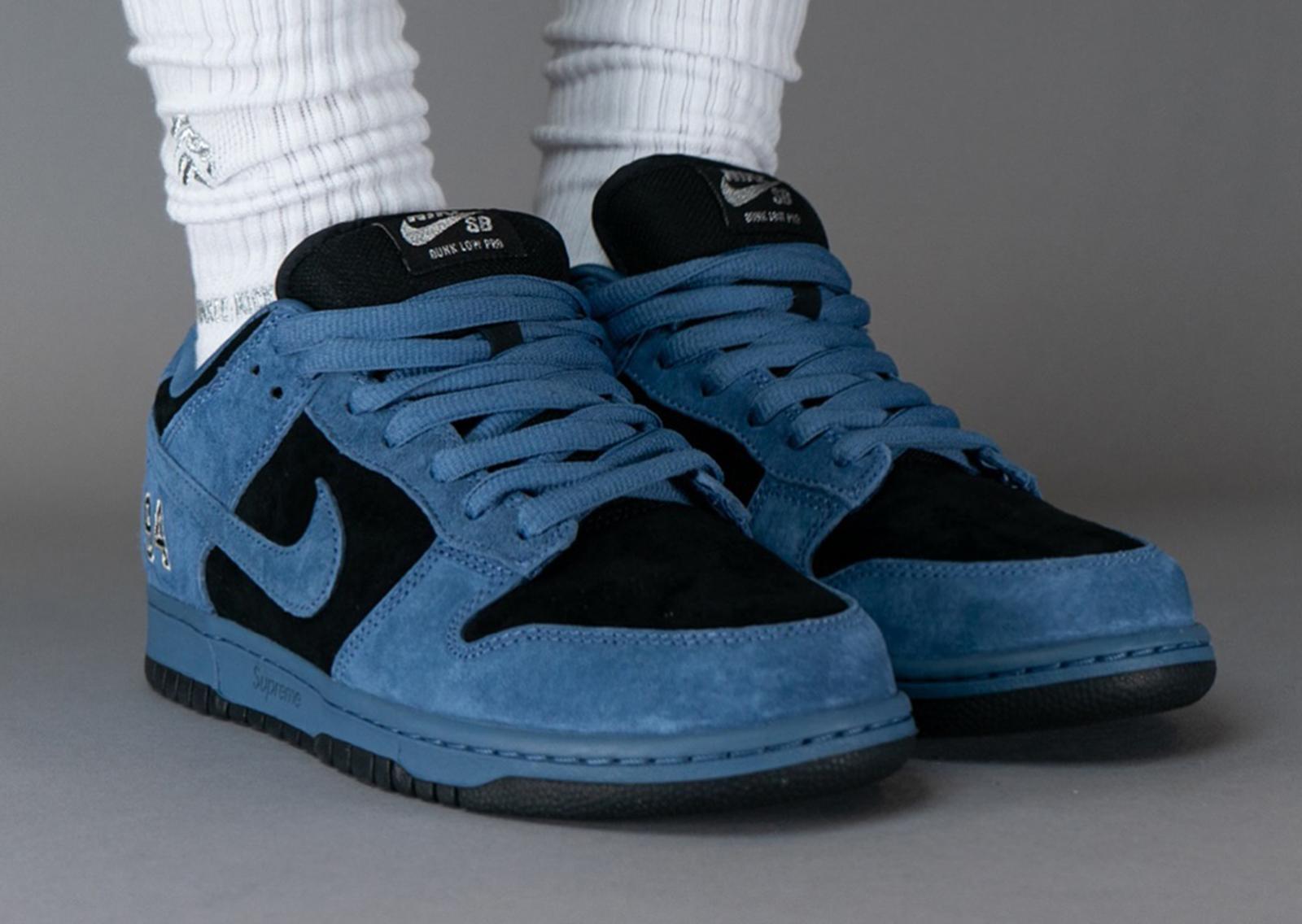 Supreme x Nike SB Dunk Low Ocean Fog Angle