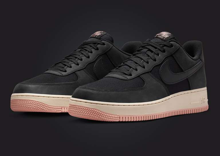 Nike Air Force 1 Low LX Black Red Stardust Angle
