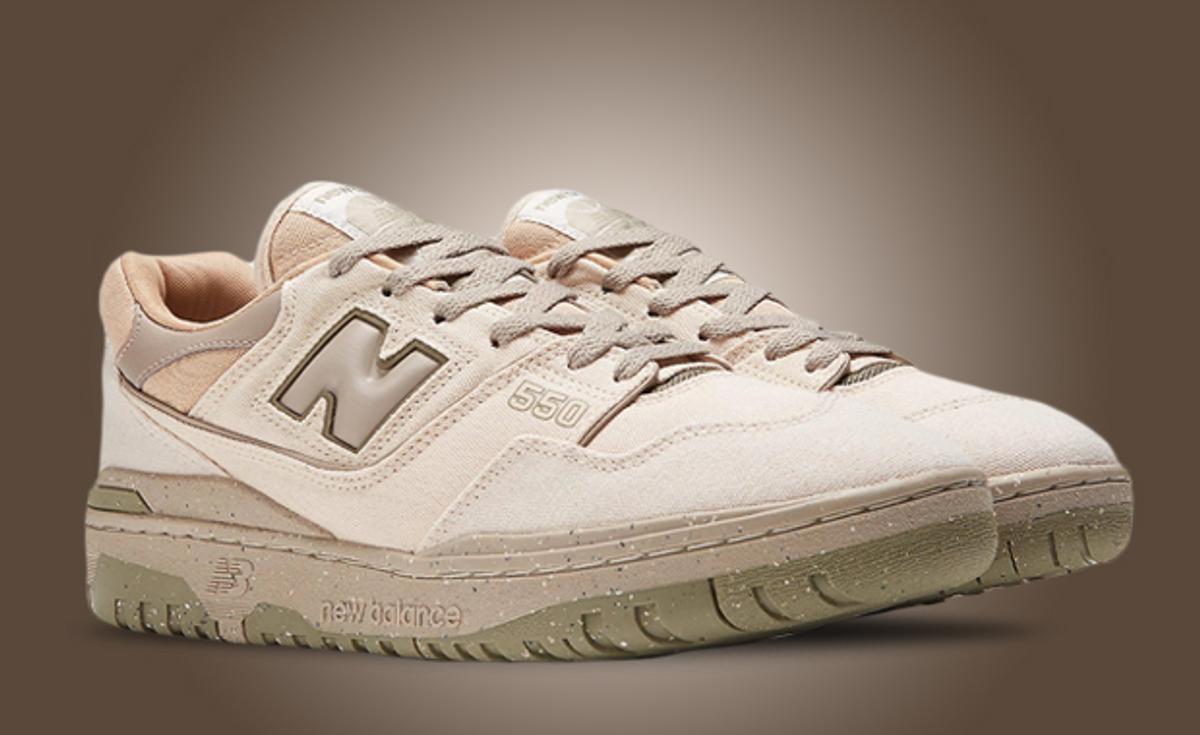 Creamy Canvas Covers This New Balance 550