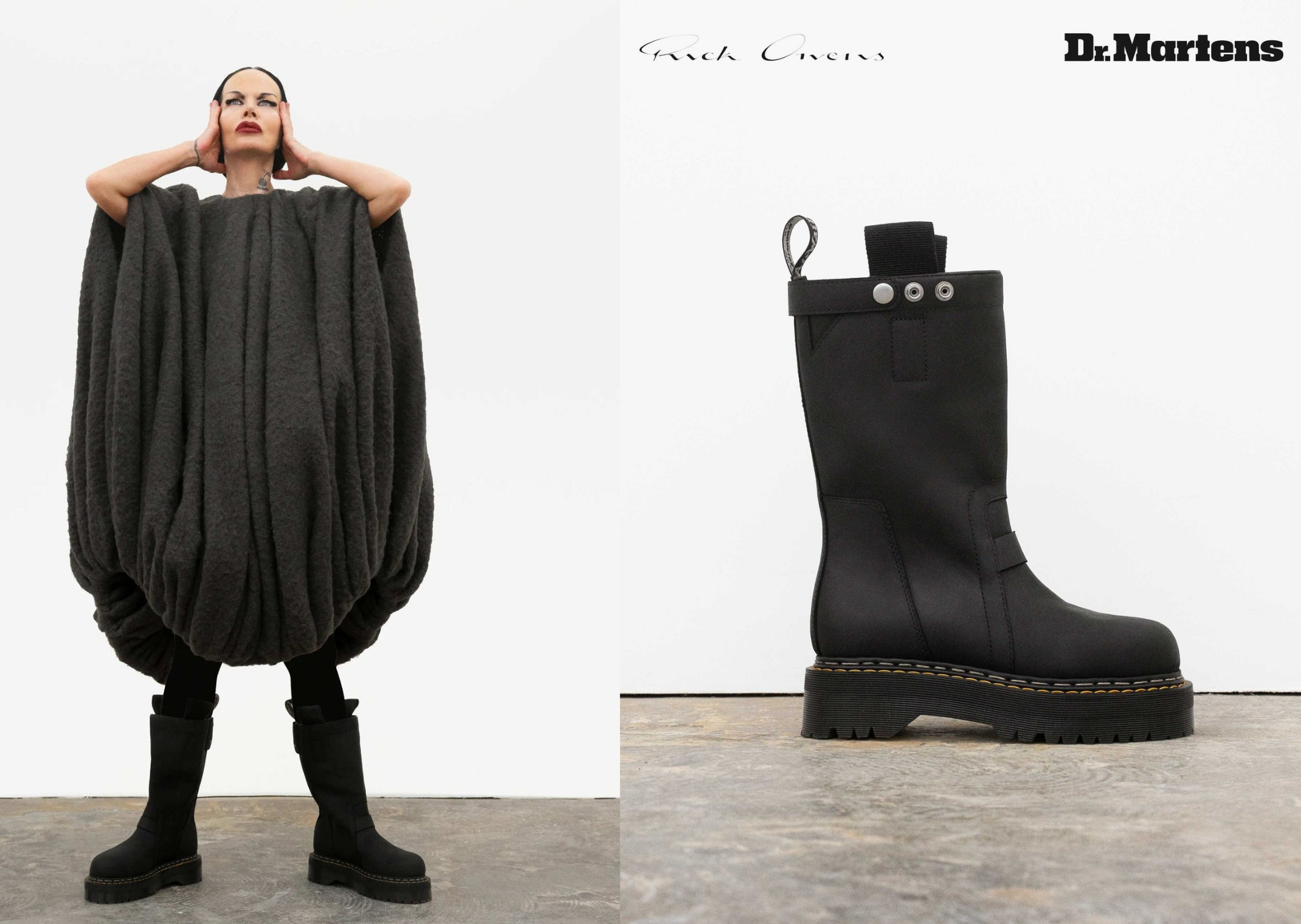 Rick Owens and Dr. Martens Join Forces Again on a Quad Sole Boot