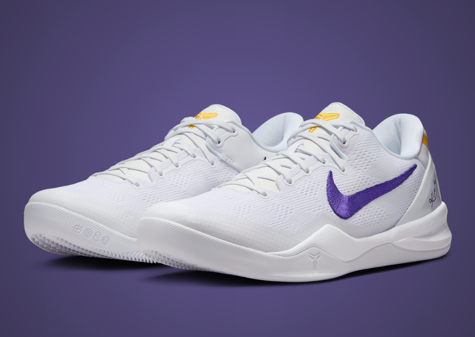 Nike Kobe 8 Protro TB Lakers Home Angle