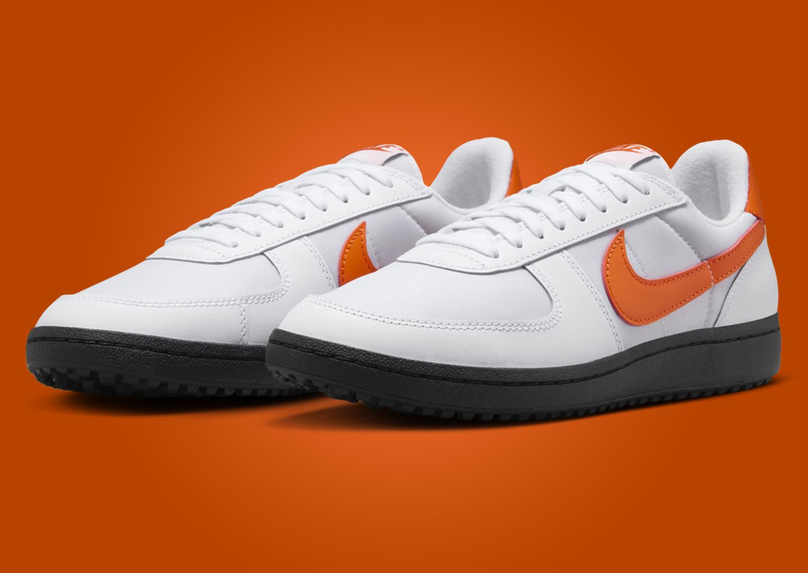 Nike Field General SP White Orange Blaze Angle