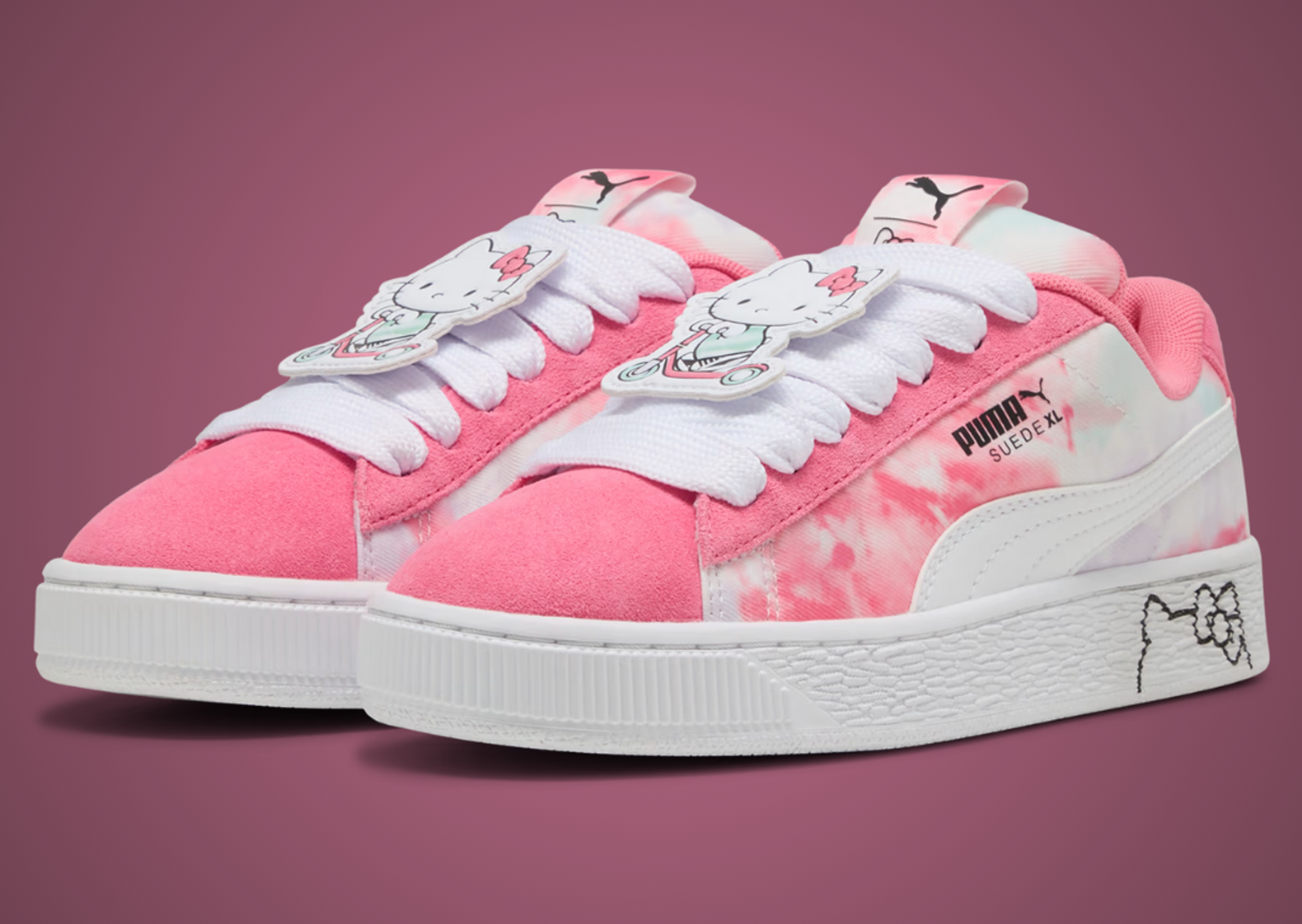 Hello Kitty x Puma Suede XL (GS) Angle