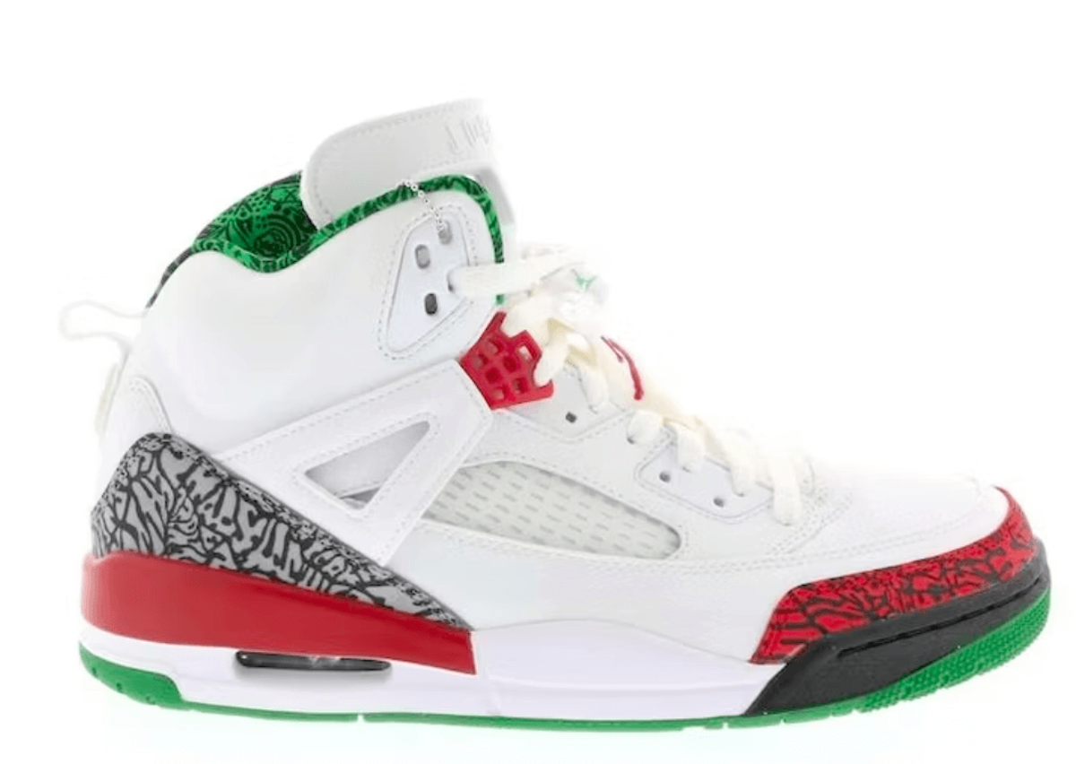 Jordan spizike deals white red green