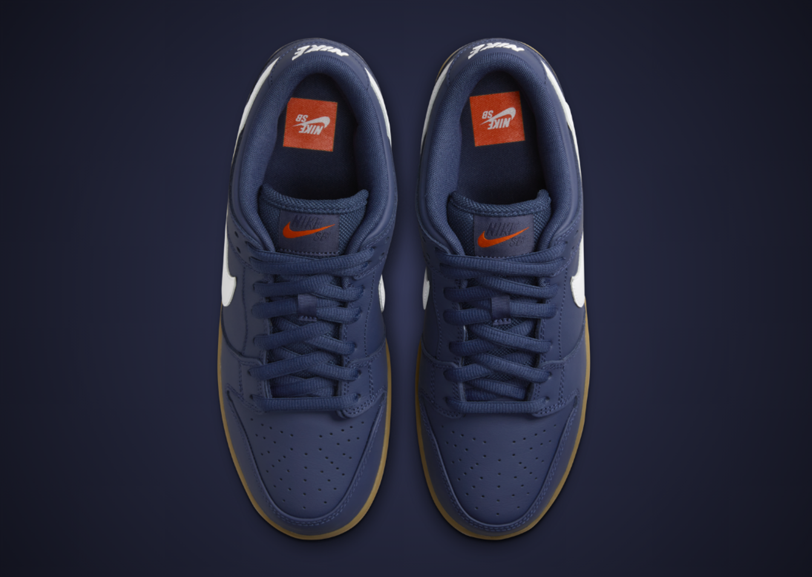 Nike SB Dunk Low Navy Gum Top