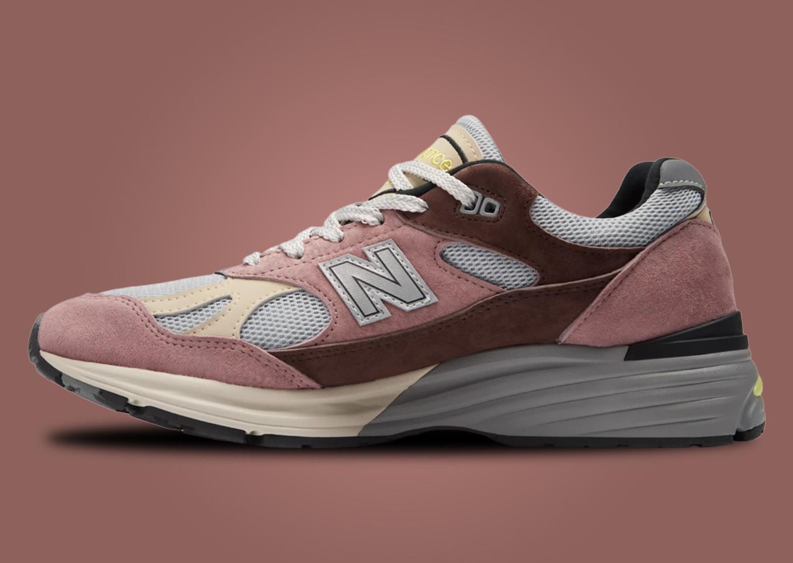 New Balance 991v2 Made in UK Rosewood Medial