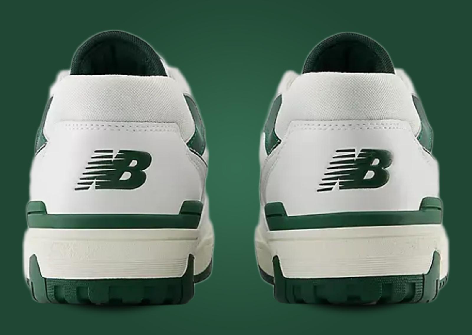 New Balance 550 Golf SL White Green Heel