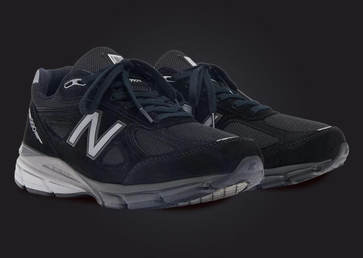 The New Balance 990v4 Made in USA Black Silver Releases October 3