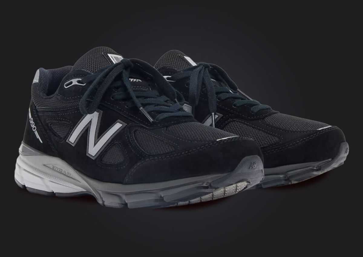 New balance 990 v4 black silver Clearance