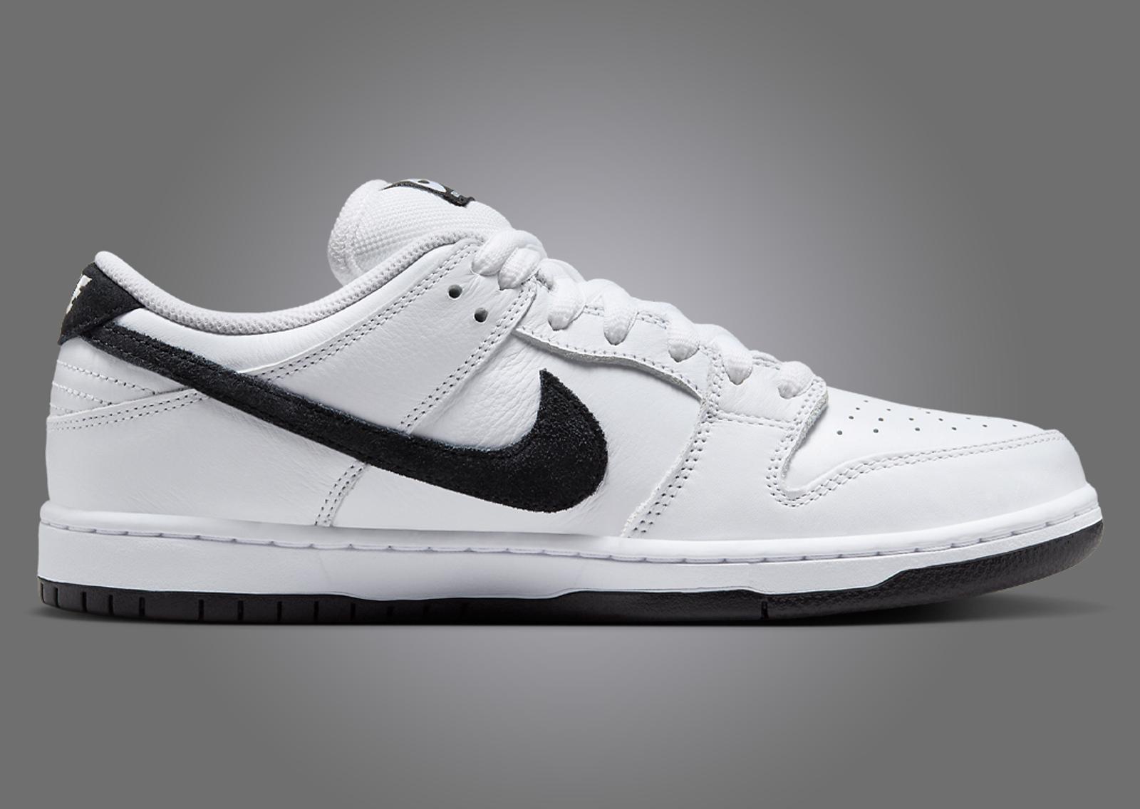 Nike SB Dunk Low White Black Medial