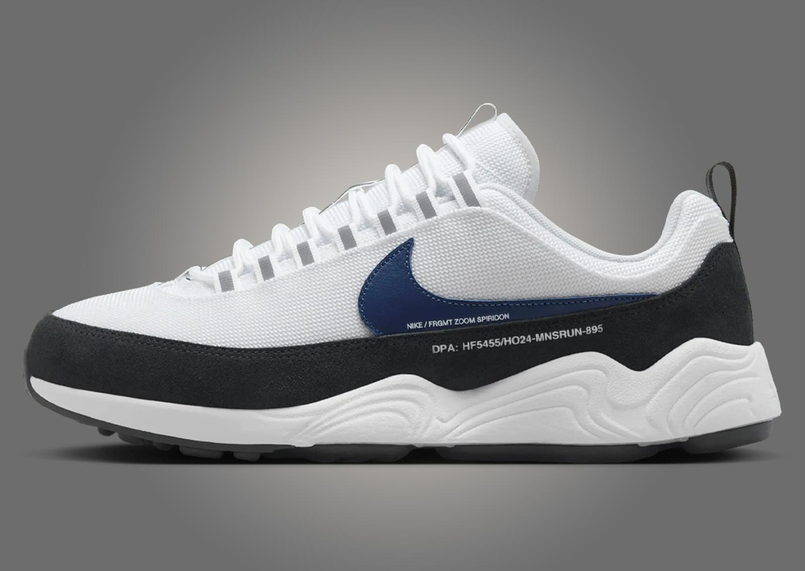 fragment design x Nike Air Zoom Spiridon SP White Lateral