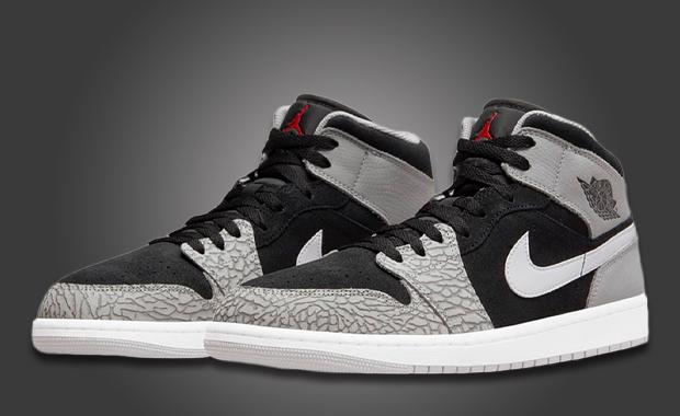 This Air Jordan 1 Mid Comes Dressed In Elephant Print