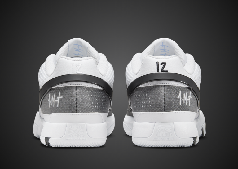 Nike Ja 1 White Black Heel