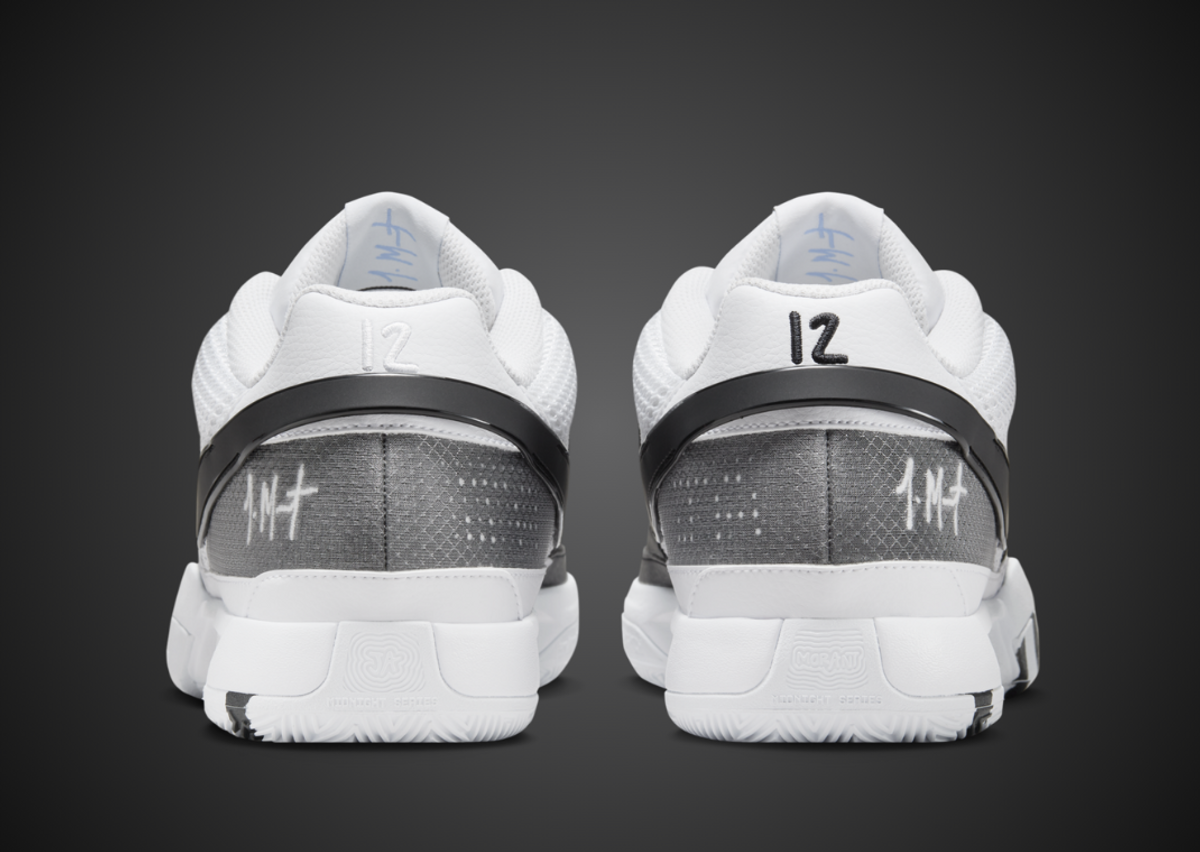 Nike Ja 1 White Black Heel