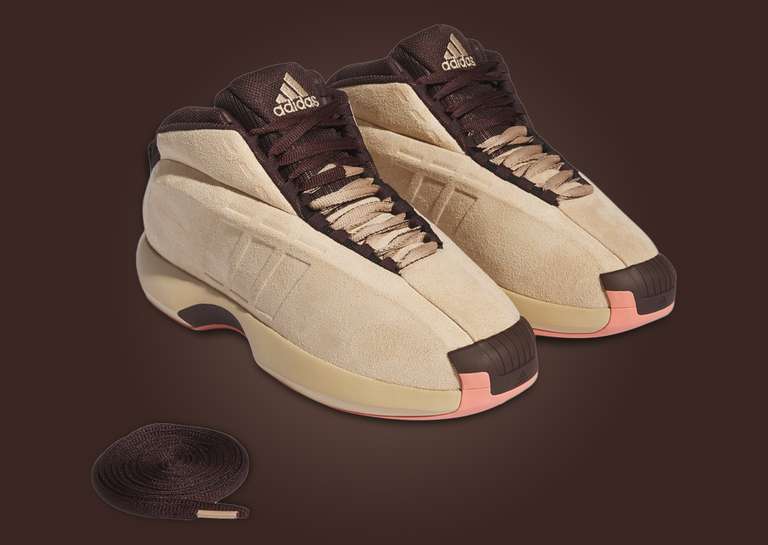 adidas Crazy 1 Magic Beige Angle With Laces
