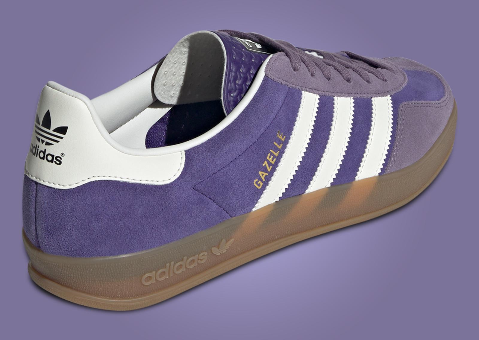 adidas Gazelle Indoor Collegiate Purple Heel Angle