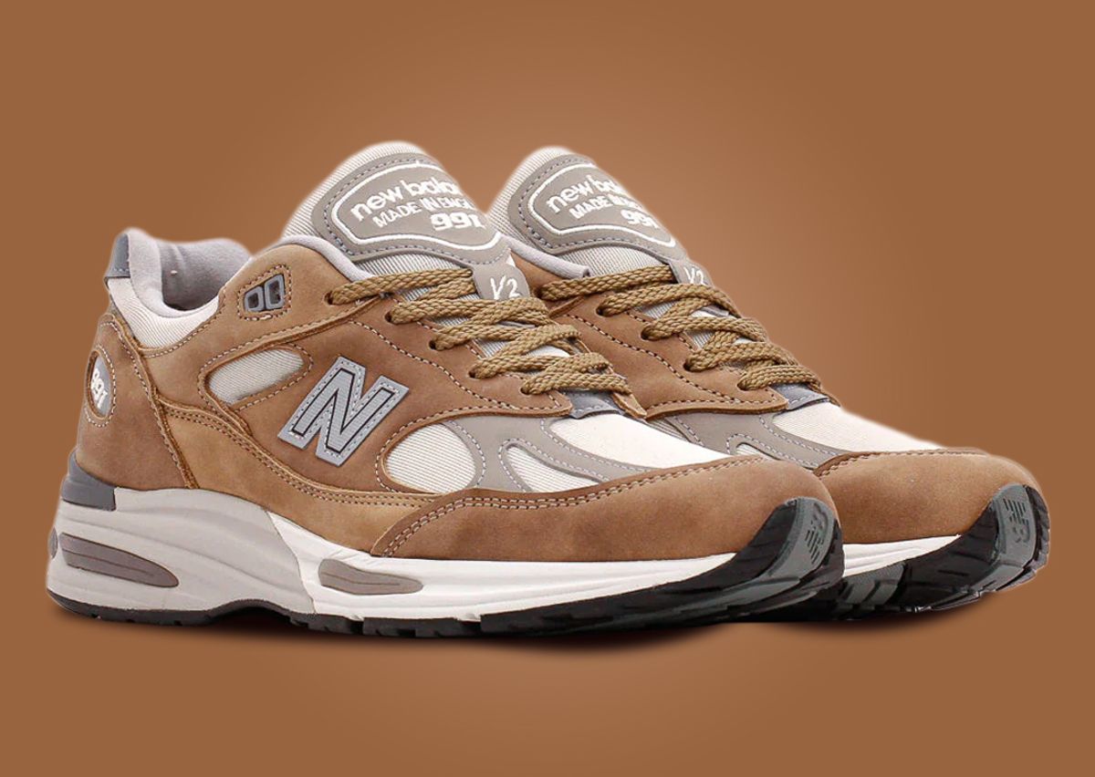New Balance 991v2 Made in UK Coco Mocca Angle