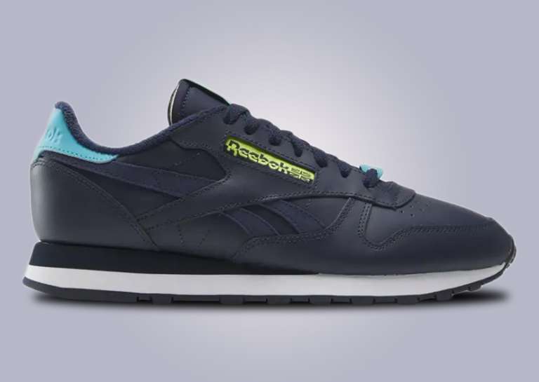Reebok Classic Leather What Makes You Vector Navy Lateral