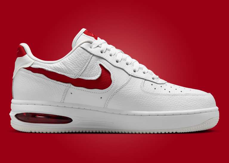Nike Air Force 1 Low Evo White University Red Medial