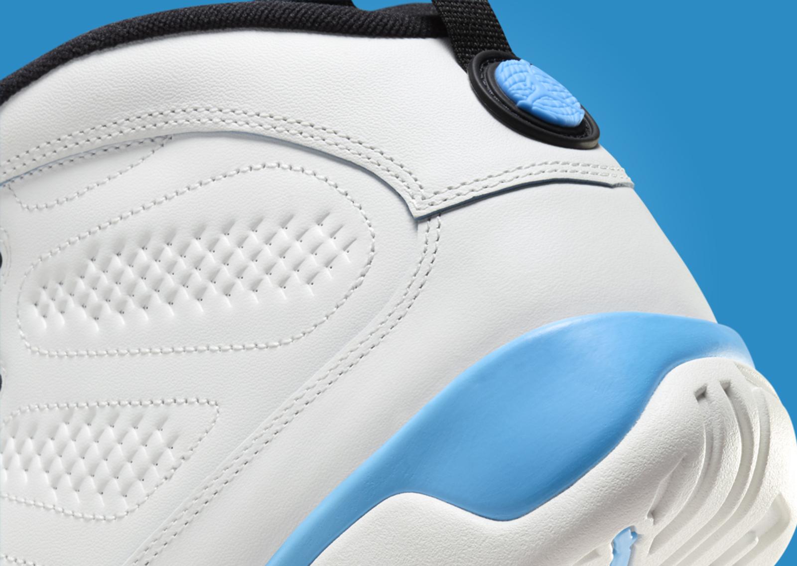 Air Jordan 9 Retro Powder Blue Heel Detail