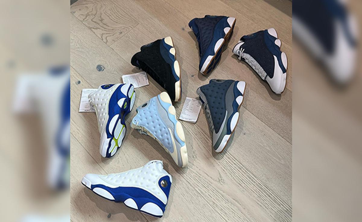 Sample Pairs Of The SoleFly x Air Jordan 13 Retro Surface Online