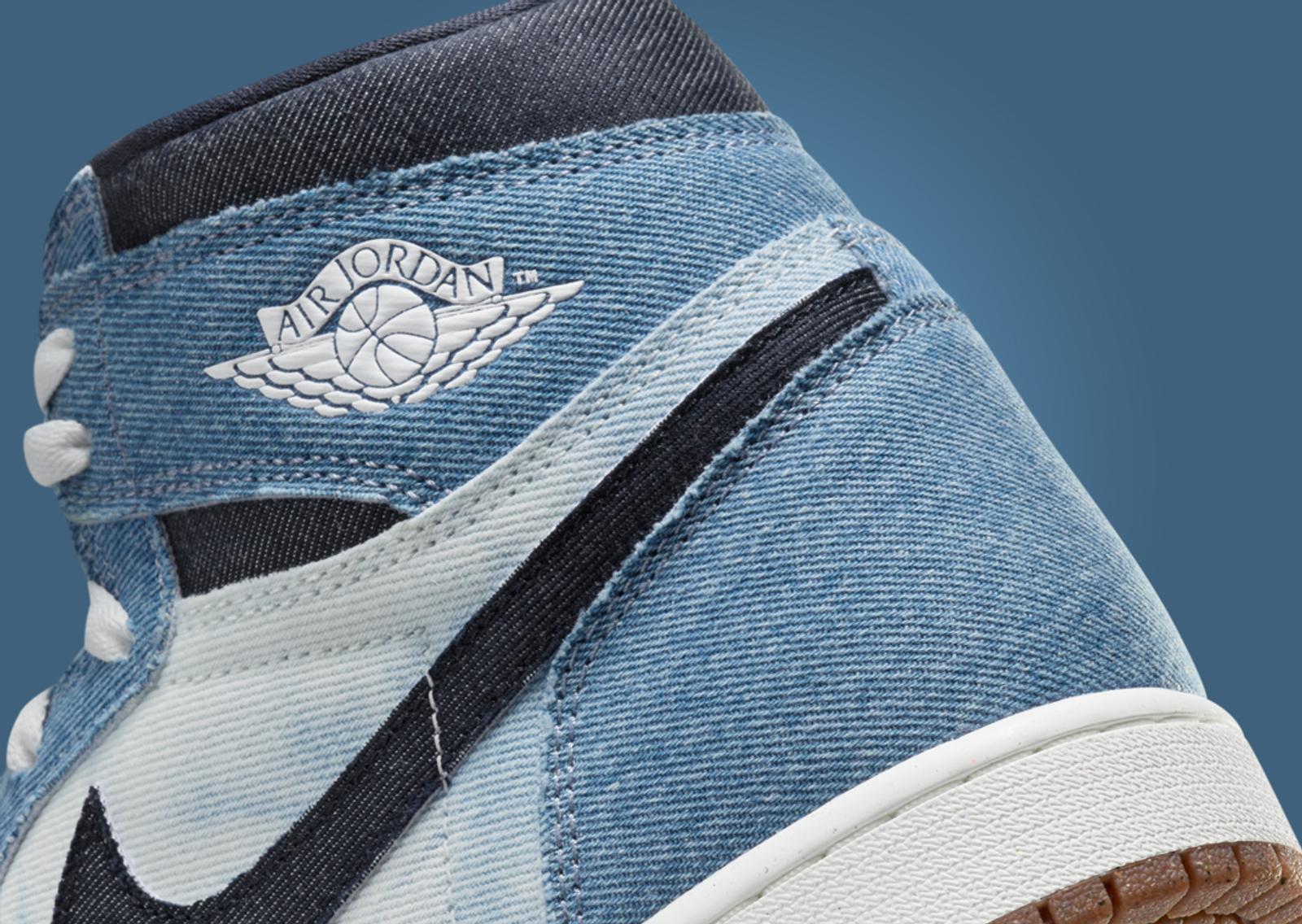 Air Jordan 1 Retro High OG Denim Heel Detail