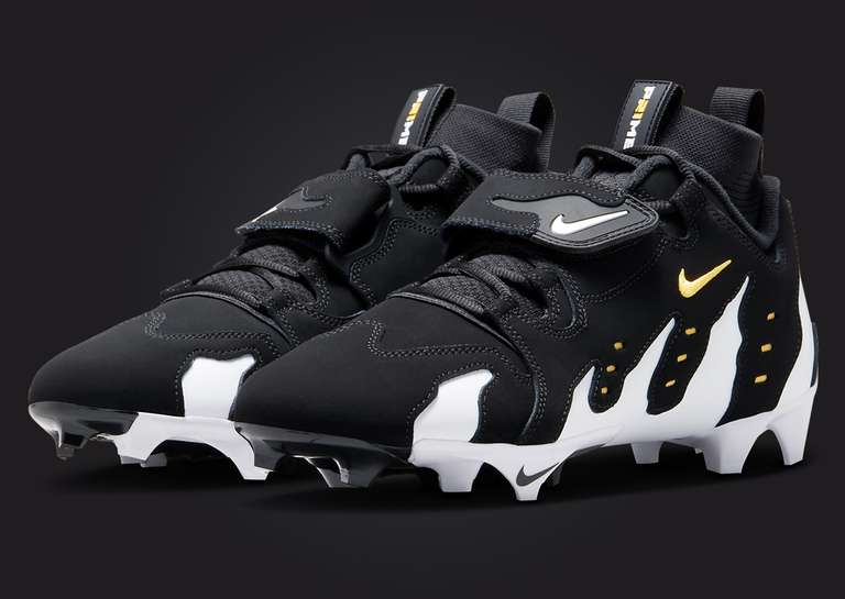 Nike Air DT Max 96 TD Cleat Black Varsity Maize Angle